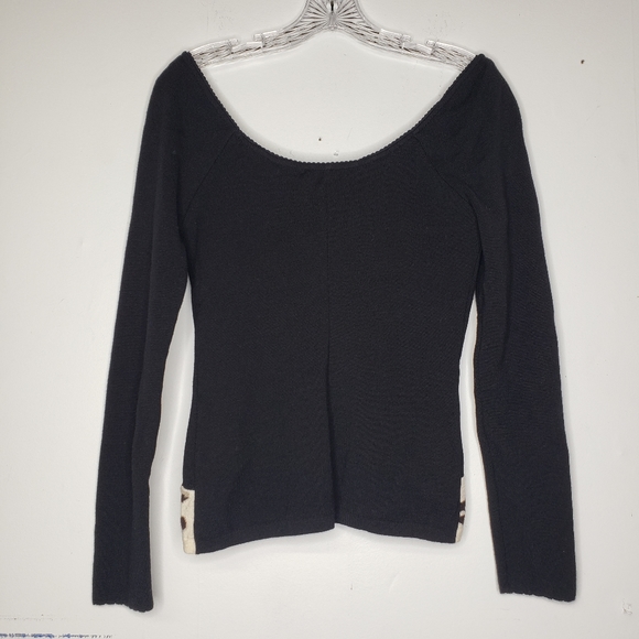 🆕️ Blumarine Sweater Leopard Print Size 44 Medium - Picture 4 of 8